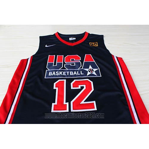 Camiseta USA 1992 John Stockton #12 Negro